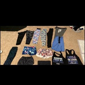 Few lightly used gym clothes